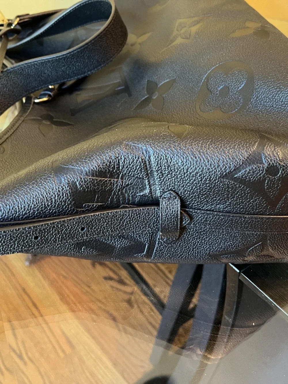 Louis Vuitton Monogram Empreiente CarryAll PM in Black Noir